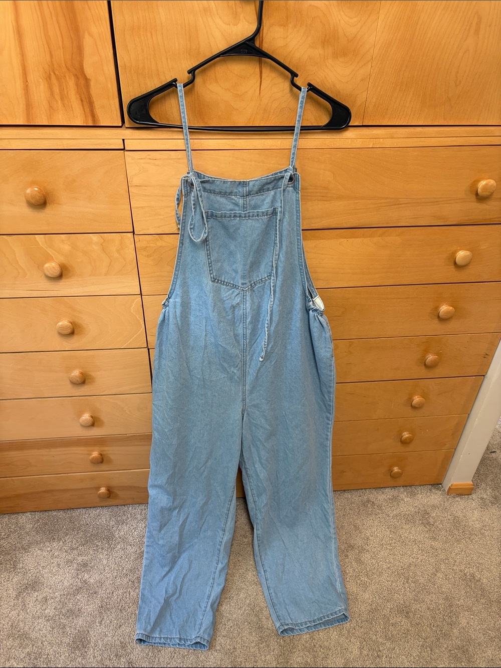 Maternity NWOT Light Blue Denim Overalls Jeans for Women